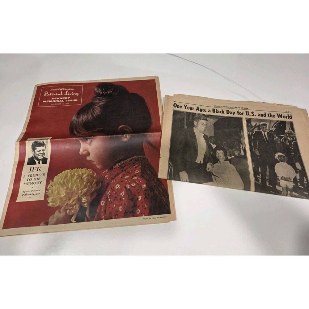 NEW YORK TIMES SUNDAY EDITION November 22 1964  KENNEDY 1 Year Later Memoria B17